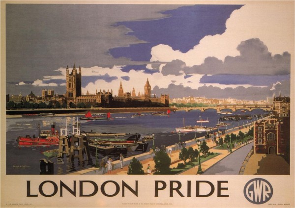 London Pride by Frank Mason 1946 Vintage Railway Poster  Print